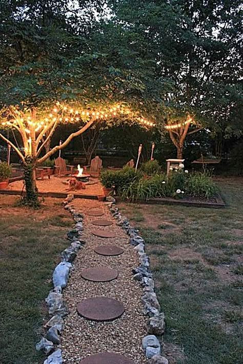 Outdoor Lighting Ideas - HurryDon't miss out these amazing items from Amazon.com نباتات منزلية, Large Backyard, Backyard Lighting, Belek, Backyard Fire, Fire Pit Backyard, Dream Backyard, Camping Ideas, Backyard Fun