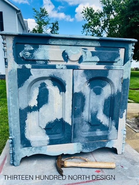 Milk Paint Furniture Tutorial, Antique Washstand, Recycled Wood Projects, Milk Paint Furniture, Painted Benches, Painting Shutters, Amy Howard, Antique Vanity, Miss Mustard Seeds