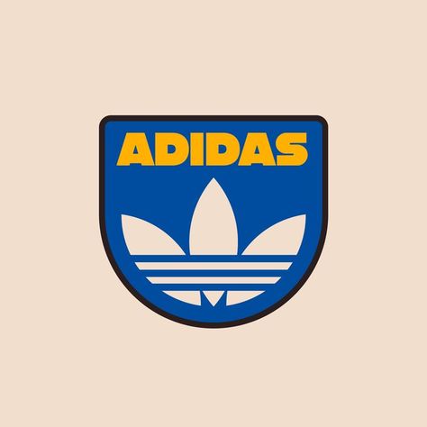 Adidas Graphic Design, Adidas Logo Art, Retro Logo Inspiration, Adidas Wallpaper, Alfabet Font, Adidas Art, 90s Logo, Logos Vintage, Logos Retro