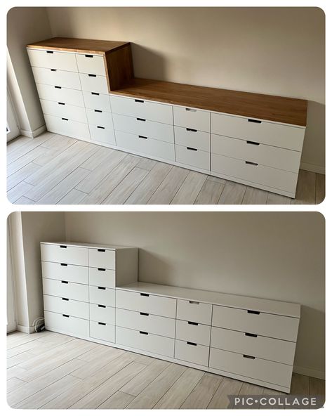 Ikea Nordli Wardrobe, Nordli Bedroom Ideas, Ikea Nordli Hack, Nordli Ikea, Modular Bedroom, Ikea Nordli, Ikea Bedroom, Ikea Living Room, Wardrobe Room