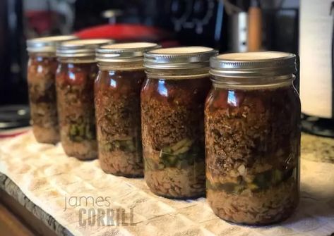 Burrito in a Jar Recipe by King-Crimson - Cookpad Canned Meals In A Jar Pressure, Canning Chipotle Beef, Pressure Can Meals In A Jar, Canned Burrito In A Jar, Burritos In A Jar Canning, Pressure Canning Meals In A Jar Recipes, Canning Burrito In A Jar, Canning Meals In Jars, Canning Mexican Food