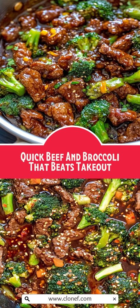 Discover the joy of cooking with this Delicious Beef And Broccoli Stir-Fry Recipe that delivers all the flavor of your favorite takeout in the comfort of your home. This dish features tender beef slices and vibrant broccoli tossed in a mouthwatering sauce made from soy sauce, brown sugar, garlic, and ginger. In under 30 minutes, you can have a satisfying meal on the table, making it perfect for busy families or casual gatherings. Customize it with your favorite veggies to create a version that’s uniquely yours! What To Do With Stir Fry Beef, Beef And Broccoli Authentic, Beef Tips And Broccoli Stir Fry, Broccoli With Beef Recipe, Broccoli Steak Recipes, Quick Beef And Broccoli, The Best Beef And Broccoli, Sauce For Beef And Broccoli, Easy Beef With Broccoli Recipes