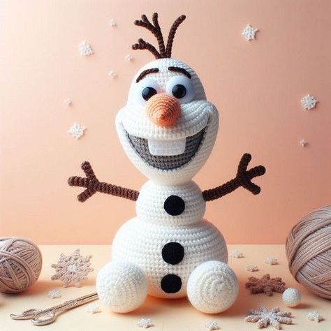 Crochet Olaf Snowman Amigurumi 1 Crochet Frozen Patterns, Crochet Olaf, Snowman Amigurumi, Scrubbies Crochet Pattern, Crochet C2c Pattern, Olaf Snowman, Disney Crochet Patterns, Christmas Crochet Patterns Free, Crochet Teddy Bear Pattern