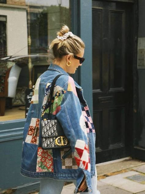 Patchwork Trends, Ropa Upcycling, Fashion Me Now, Babysitters Club, Patchwork Denim Jacket, Upcycling Fashion, Lucy Williams, Portfolio Project, Patchwork Fashion