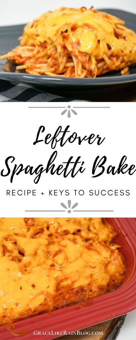 Leftover Spaghetti Bake is an easy way to really transform leftover spaghetti into a different meal the second night. You can use spaghetti with meat sauce or with meatballs in this recipe too! The sky is the limit. | How can I use Leftover Spaghetti | Leftover Spaghetti Ideas | What to make with leftover spaghetti | #Leftovers #Spaghetti #Italian #CheddarMakesItBetter Spaghetti Meat Sauce Leftovers Ideas, Baked Leftover Spaghetti Recipe, Baked Spaghetti With Leftover Spaghetti, Spaghetti Leftovers Ideas, What To Do With Leftover Spaghetti, What To Do With Leftover Spaghetti Sauce, Leftover Spaghetti Bake, Leftover Spaghetti Sauce Ideas, Recipe For Leftover Spaghetti Sauce