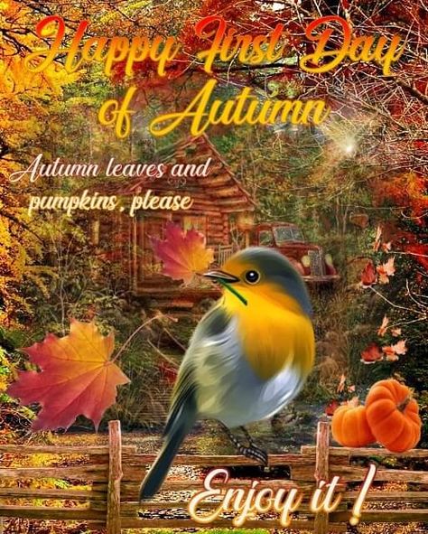 1st Day Of Autumn, Happy Eve, Happy First Day Of Autumn, Blessings For The Day, First Day Of Autumn, Daily Bible Verses, Months Of The Year, 1st Day, New Month