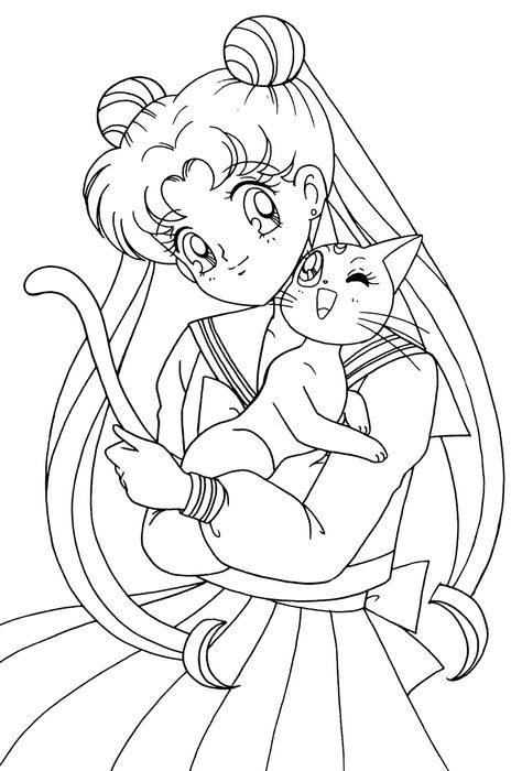 Sailor Moon Birthday, Sailor Moon Coloring Pages, Sailor Moon Tattoo, Manga Coloring Book, Tree Coloring Page, Sailor Moon Wallpaper, Moon Drawing, Sailor Moon Art, Print Out