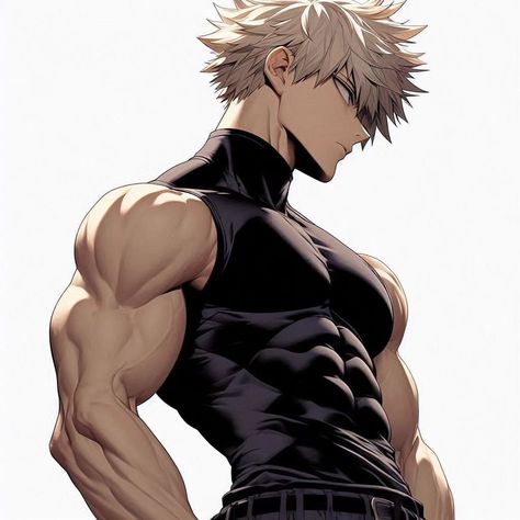 Bakugo Turtleneck, Bakugou Undercut, Hot Bakugou Fan Art, Bakugo Fan Art, Bakugo Shirtless Anime, Bakugou Hot, Bakugo Katsuki Fanart Cute, Hot Fan, Hot Hero