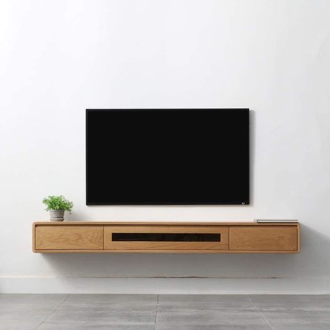 Tv Kastenwanden, Floating Tv Cabinet, Wall Mount Tv Stand, Wall Mounted Tv Cabinet, Hanging Tv, Simple Tv, Tv Unit Furniture, Tv Cabinet Design, Modern Tv Wall