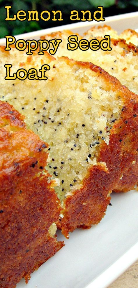 Loaf Tin Recipes, Poppyseed Bread, Poppy Seed Loaf, Lemon Poppy Seed Loaf, Seed Loaf, Seeded Bread Recipes, Peach Pound Cakes, Poppy Seed Bread, Lemon Poppyseed Bread