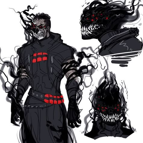 Gabriel Reyes, Reaper Overwatch, Guerriero Samurai, Random Places, Man In Black, 다크 판타지, Monster Concept Art, Human Form, Monster Design