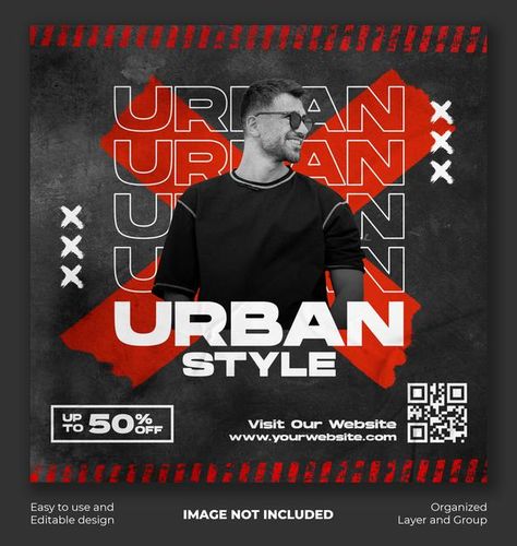 Urban fashion with torn paper style stre... | Premium Psd #Freepik #psd #banner #business #sale #new-year Urban Style Logo, Urban Style Design, Street Style Logo, Vector Portrait Illustration, Black Friday Sale Banner, Social Branding, Types Of Social Media, New Year Sale, Fashion Typography