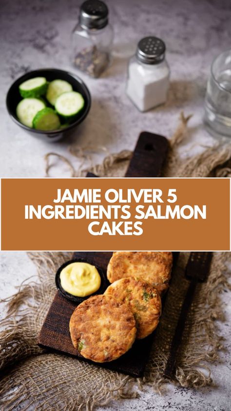 Jamie Oliver 5 Ingredients Salmon Cakes are made with lemongrass, ginger, fresh coriander, salmon fillets, and chilli jam. This easy Salmon Cakes recipe creates a tasty dinner that takes about 20 minutes to prepare and can serve up to 4 people. Jamie Oliver 5 Ingredients Recipes, Jamie Oliver 5 Ingredients, Easy Salmon Cakes, Salmon Cakes Recipe, Chilli Jam, Jamie Oliver Recipes, Tasty Dinner, 5 Ingredient Recipes, Salmon Cakes