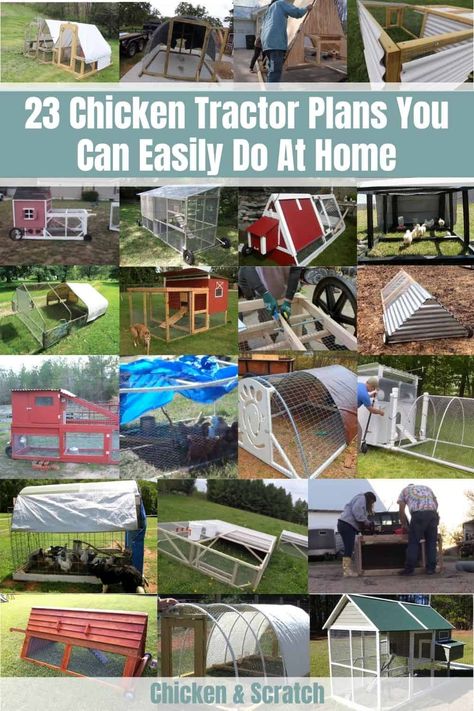 Diy Chicken Tractor Plans, Chicken Tractor Ideas Diy, Diy Chicken Tractor Ideas, Chicken Tractors Plans Free, Chicken Tractors Diy, Mobile Chicken Coop Diy, Easy Chicken Tractor, Cheap Diy Chicken Tractor, Diy Chicken Tractor Easy