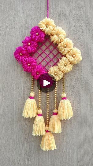 792K views · 223K reactions | Amazing woolen wall hanging craft ideas | Neetu Thakur Woolen Craft Ideas, Diwali Wall Hanging Ideas, Woolen Craft Wall Hangings, Hanging Craft Ideas, Woolen Craft, Diy Wool, Craft Wall, Hanging Craft, Wall Hanging Crafts