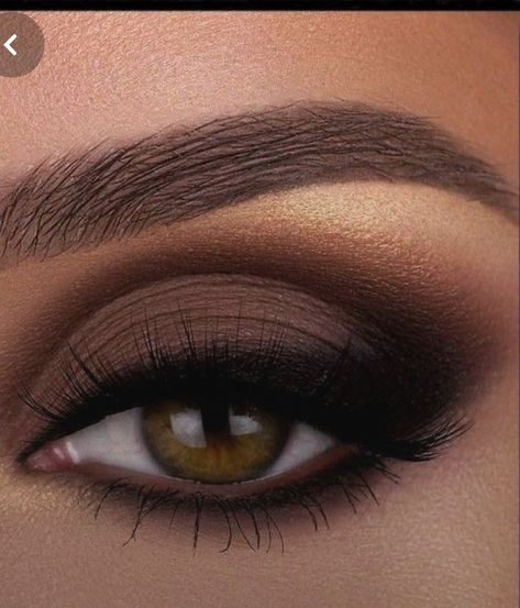 Dark Evening Makeup, Contrast Makeup For Brown Eyes, Bridesmaid Makeup With Black Dress, Smashbox Punked Palette Looks, Black Makeup Eyeshadow, Cool Brown Eyeshadow Looks, Dark Brown Eyeshadow Looks, Modern Smokey Eye, Smoky Eyeshadow Tutorial Hooded Eyes