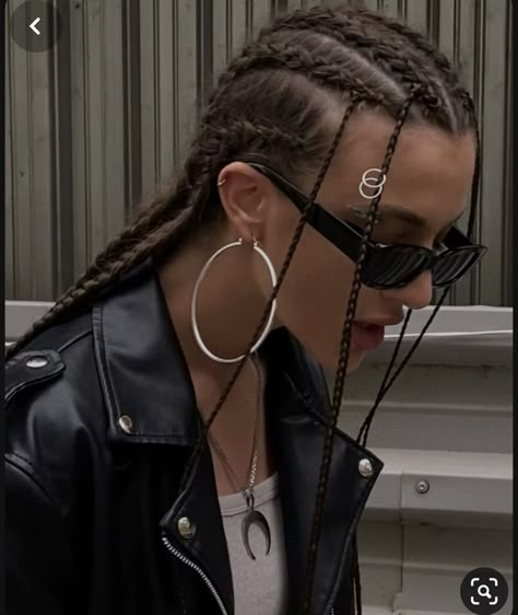 Braid Hairstyle Straight Hair, Braid Hairstyles Aesthetic, Hair Texture Idea, Rap Hairstyles, Aesthetic Braids Hairstyles, Trenzas Aesthetic, Techno Hairstyles, Baddie Braided Hairstyles, Mexico Braids