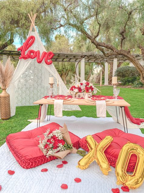 Pop Up Picnic, Luxury Picnics, Picnic Photography, Hello February, Luxury Picnic, Photoshoot Backdrops, Picnic Theme, Picnic Decorations, Romantic Photoshoot