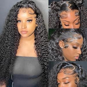 30 Inch Deep Wave Lace Front Wigs Human Hair 13x4 Curly Wigs for Black Women 180% Density Brazilian Virgin Lace Frontal Wet and Wavy Glueless Wigs Human Hair Pre Plucked Natural Color Brazilian Curly Hair, Curly Lace Frontal, Jerry Rice, Lace Front Wigs Human Hair, Curly Hair Wig, Curly Human Hair Wig, Beautiful Wigs, Curly Lace Front Wigs, Wig Human Hair