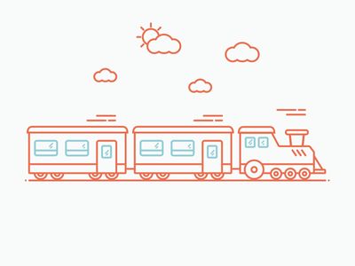 Train icon Train Doodle Easy, Train Line Art, Train Doodle, Train Icon, Boulet Journal, Train Vector, Experience Map, Train Drawing, Train Illustration