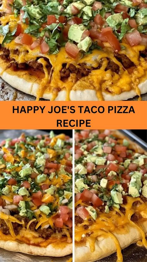 Try the Happy Joe’s taco pizza recipe for a delicious blend of taco toppings on a crispy pizza crust. A fun and tasty twist on pizza night! Pizza Hut Taco Pizza Copycat, Best Taco Pizza Recipe, Happy Joes Taco Pizza Recipe, Godfathers Taco Pizza Recipe, Chili Con Queso Recipe, Homemade Taco Pizza, Ice Cream Cake Birthday, Easy Taco Pizza, Taco Pizza Recipe