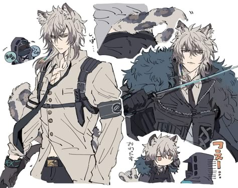 Silverash X Doctor, Silver Ash, Oc Art, Anime Cat, Snow Leopard, Fanarts Anime, Anime Oc, Handsome Anime Guys, Art Inspiration Drawing