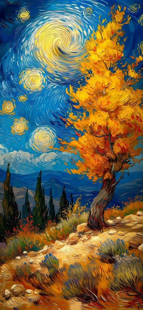 Van Gogh Wallpaper, Artistic Wallpaper, Arte Van Gogh, Abstract Art Wallpaper, Van Gogh Art, Art Gallery Wallpaper, Cool Wallpapers Art, Dreamy Art, Diy Canvas Art