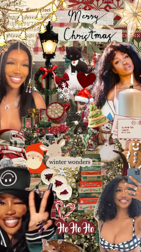 #christmas #christmasaesthetic #winteraesthetic #whitneyabigail #summerwalker #whitneyhouston #szacollage #xhtny #myfirstshuffle #ctrl #campctrl #sza #szactrl #szasos #szaaestethic #szaaesthetic Sza Aesthetic Wallpaper Blue, Sza Aesthetic Wallpaper, Sza Collage Wallpaper, Sza Aesthetic, Sza Singer, Emoji Wallpaper Iphone, Crocs Fashion, I Love Being Black, Cute Lockscreens