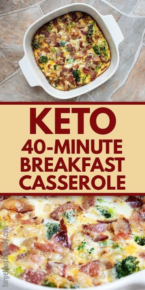 Keto Chicken Casseroles, Bacon Egg And Cheese Casserole, Breakfast Casserole With Bacon, Keto Breakfast Casserole, Easy Low Carb Breakfast, Casserole With Bacon, Low Carb Breakfast Casserole, Easy Keto Breakfast Recipes, Keto Casserole Recipes