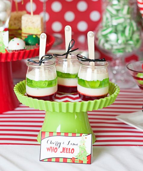 Whimsical Grinch Inspired Who liday Party Christmas Desserts Table Display, Grinch Themed Main Dishes, Grinch Tea Party, Adult Grinch Party, Whoville Party Ideas, Whoville Baby Shower Ideas, The Grinch Party Ideas, How The Grinch Stole Christmas Party, Grinch Themed Baby Shower Ideas