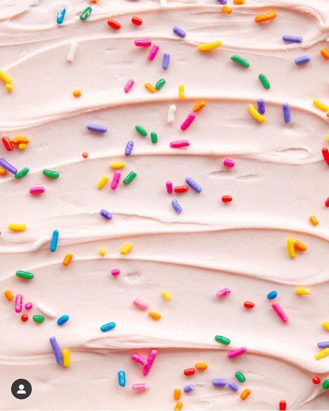 Confetti Cake Aesthetic, Sprinkles Background, Funfetti Aesthetic, Sprinkles Wallpaper, Follow Us On Instagram, Baking Wallpaper, Wallpers Pink, Bakery Business Plan, Cake Background