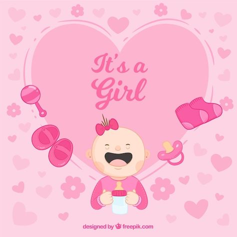 Its a girl background with laughing baby | Premium Vector #Freepik #vector #its-a-baby-girl #baby-girl #baby-girl-announcement #baby-birth Laughing Baby, Its A Girl Announcement, Its A Girl, Girl Background, Baby Birth, Girly Outfits, Girl Baby, Premium Vector, A Girl