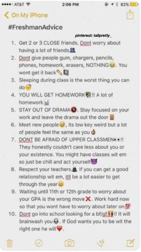 pinterest @tallpretty_ ♥️ ; dailyyyyy High School Preparation, Highschool Tips, Baddie Essentials, High School Prep, Baddie Advice, School Doodle, Freshman Advice, Freshman Tips, Middle School Hacks