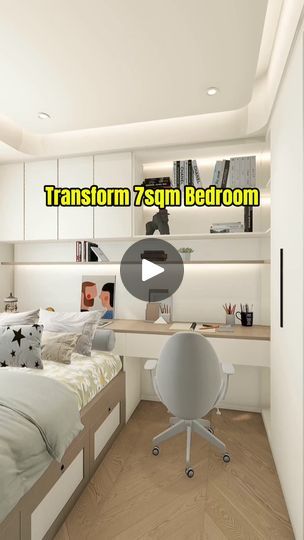 164K views · 1.6K reactions | Transforming a 7sqm bedroom in to a spacious and functional retreat. Absolutely!✨ Check out how this design maximizes every inch.#bedroom #bedroomdecor #homedecor #interiordesign #home #homerenovation #homeimprovement #homecraft | Homecraft Designer | Homecraft Designer · Original audio Homecraft Designer, Cabin Designs, Cabin Design, Inspired Homes, Home Renovation, Diy Ideas, Home Crafts, Bedroom Decor, New Homes