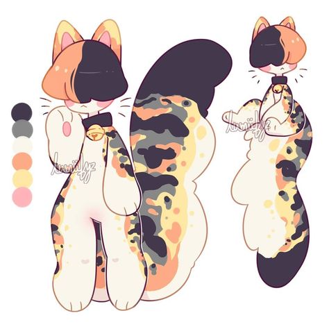 Calico Character Design, Anthro Adoptables, Adopt Characters, Therian Aesthetic, Adoptable Oc, Adopt Idea, Cute Funny Pics, Adoption Center, Character Sketches