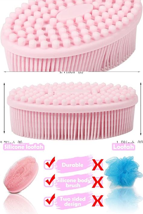 Silicone Body Scrubber, Shower Loofah, Clean Scalp, Pet 1, Body Scrubber, Bath Brushes, Scalp Massage, Baby Essentials, Beauty Essentials