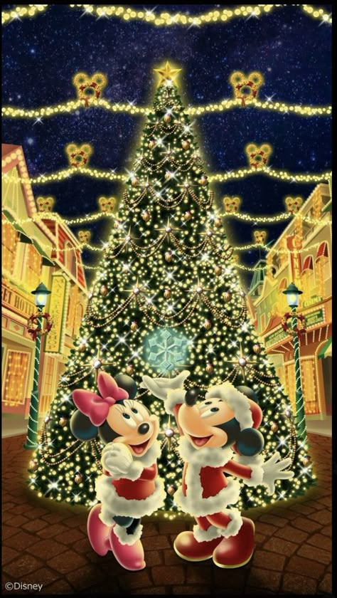 Disney Images, Mickey And Minnie Mouse, Mickey Y Minnie, Mickey Minnie Mouse, Mickey And Minnie, Disney Christmas, Christmas Wallpaper, Disney Wallpaper, Mickey Minnie