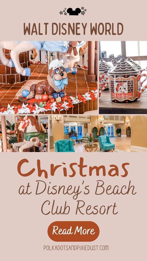 Christmas at Disney's Beach Club Resort Disney World Beach Club Resort Disney, Disney World Parade, Disney Beach Club Resort, Disney Deluxe Resorts, Caribbean Holiday, Disney Beach Club, Disney 2025, Disney Travel Agents, Disney World Christmas