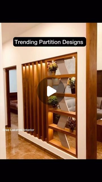 Sree Lakshmi Interiors on Instagram: "Trending Hall partition Designs contact: 7330894238 , 7702765924
#interior #partitionwall #designs" Hall Partition Design, Hall Partition, Partition Designs, Diy Storage Bench, Studio Apartment Layout, Small Studio Apartments, Studio Apartment Ideas, Partition Design, Partition Wall