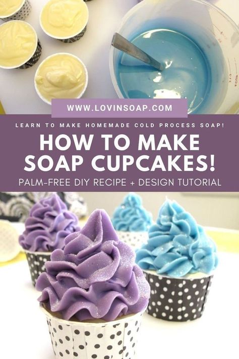 Soap Frosting, Homemade Cold Process Soap, Soap Cupcakes, Natural Soaps Recipes, How To Make Soap, Easy Soap Recipes, Diy Soap Recipe, Handmade Soap Recipes, Cold Process Soap Recipes