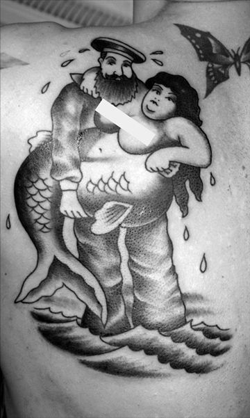 Fat Mermaid Tattoo, Tattooed Bodies, Mermaid Mural, Fat Mermaid, Chubby Mermaid, Sailor Art, Siren Tattoo, Fat Art, Traditional Tattoo Sleeve