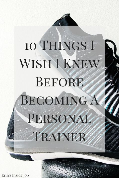 Interested in becoming a personal trainer? After a year of personal training, I'm sharing the top 10 things that I wish I knew before I started! Personal Trainer Logo, Personal Trainer Business, Personal Training Certification, Becoming A Personal Trainer, Personal Training Business, Kettlebell Training, Fitness Business, Popular Workouts, Certified Personal Trainer