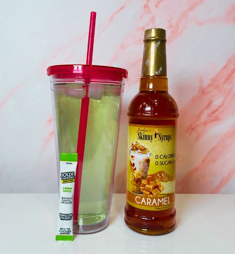 Caramel Apple Water Syrups For Drinks, Orange Margarita, Infused Waters, Apple Water, Blood Orange Margarita, Flavored Water Recipes, Apple Drinks, Drink Syrups, Caramel Syrup