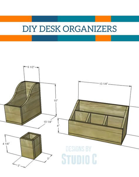 Make your own wooden desk organizers for your office with this wonderful tutorial. It’s a great weekend project! Wooden Desk Organizer Diy, Diy Wooden Desk, Diy Desk Organizer, Diy Desk Accessories, Woodworking Templates, Desk Organization Diy, Woodworking Desk, Wooden Desk Organizer, Wooden Organizer