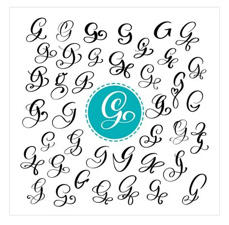 G Calligraphy Letter Capital, Capital G Calligraphy, Cute Writing Styles, E Font Letter, Calligraphy G, Calligraphy Alphabet Tutorial, Fancy Alphabet Letters, Hand Written Typography, G Calligraphy