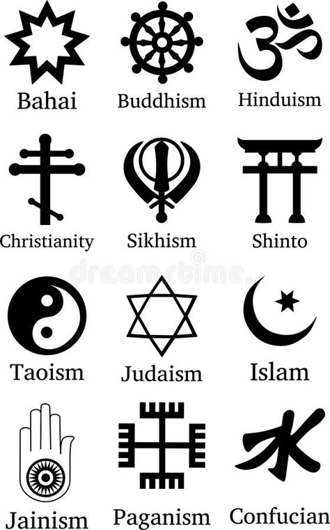 World Religion Symbols stock illustration Button Cross, Hindu Symbols, Buddhist Art Drawing, Element Symbols, Symbols And Meanings, Religious Symbols, World Religions, Ancient Symbols, Buddhist Art