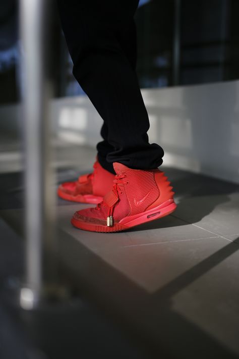 Red October Yeezy, Air Yeezy Red October, Red Octobers, Air Yeezy 2, Yeezy 2, Air Yeezy, Red October, Private Plane, Mens Gear