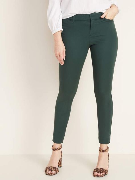 Old Navy Mid-Rise Pixie Ankle Pants for Women Ankle Pants Outfit, Date Night Fashion, The Spell, Pixie Pants, Pixie Haircuts, Believe In Magic, Navy Pants, Navy And Green, Ankle Pants