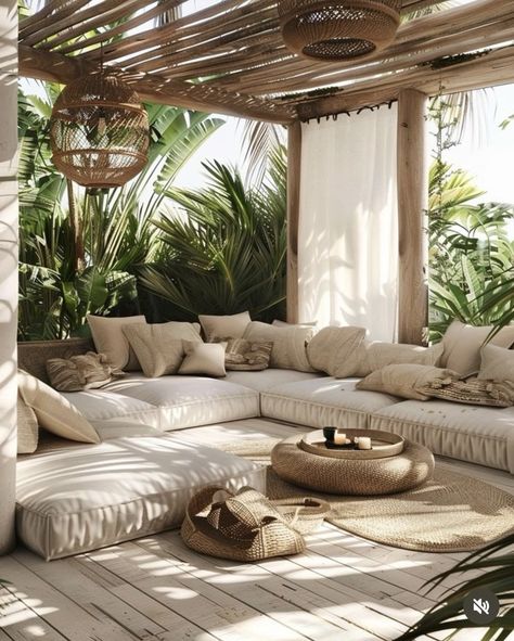 Boho Outdoor, Living Room Color Schemes, Outdoor Living Room, Style Deco, Outdoor Patio Decor, Balcony Decor, Dream House Decor, Backyard Decor, Instagram Foto