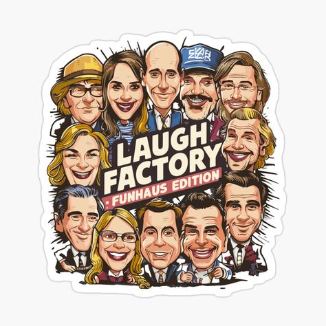 Get my art printed on awesome products. Support me at Redbubble #RBandME: https://www.redbubble.com/i/sticker/Funhaus-by-Amorartz/159227161.JCQM3?asc=u Laugh Factory, Awesome Products, My Art, Art Prints, For Sale, Art